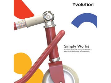 Yvolution Step - Kinderstep - Verstelbaar stuur - Rood, Verzenden, Nieuw