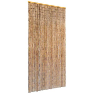 vidaXL Vliegengordijn 90x220 cm bamboe, Verzenden, Nieuw, Bruin