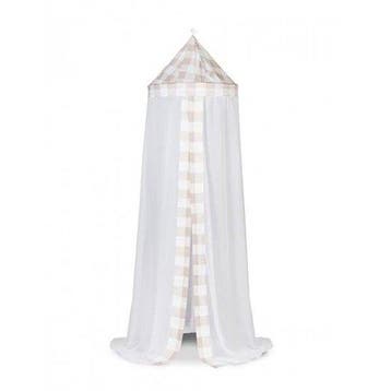 Jollein Check - Klamboe Voile - Zand, Verzenden, Nieuw