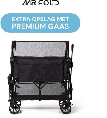 2dekans | Mr. Fold Bolderkar XXL - opvouwbaar - 400L - 300KG, Ophalen of Verzenden, Zo goed als nieuw