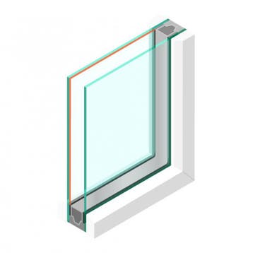Dubbel glas HR++ 8mm - sp - #6mm, Ophalen of Verzenden, Nieuw