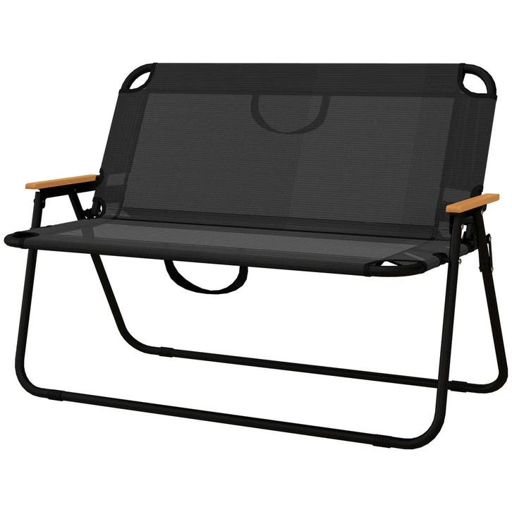 Set Van 2 Tuinbanken, Zitbank, Opvouwbare Campingbank, Klapb, Tuin en Terras, Parasols, Nieuw, Verzenden