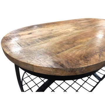 Salontafel Rio ovaal onderplank | Mokana Furniture, Ophalen of Verzenden, Nieuw