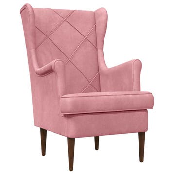 vidaXL Fauteuil Roze Fluweel, Huis en Inrichting, Fauteuils, Verzenden, Nieuw