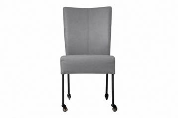 Eetkamerstoel Wiske - eetkamerstoelen - Grijs, Nieuw, Grijs, Stof