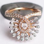 Cocktailring - 18 karaat Roségoud - 0.53ct. tw. Diamant