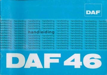 1974 DAF 46 Instructieboekje Nederlands, Auto diversen, Verzenden