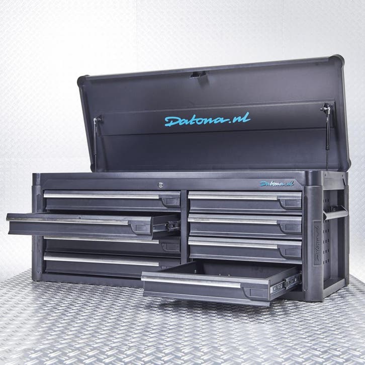 Datona Gereedschapskist tech-line 125 cm - Datona - Zwart, Doe-het-zelf en Verbouw, Gereedschapskisten, Nieuw, Ophalen of Verzenden