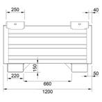 Stapelbak staal vaste constructie met vier gesloten wanden, Ophalen of Verzenden