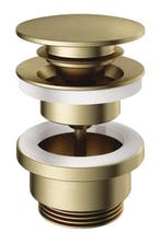 Specificaties Clickwaste Hotbath Cobber Afvoerplug met, Ophalen of Verzenden, Nieuw, Wastafel