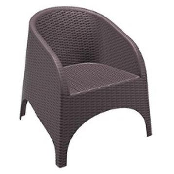 (MDK-107232) Siesta Aruba stoel bruin, Huis en Inrichting, Stoelen, Ophalen of Verzenden, Nieuw, Bruin