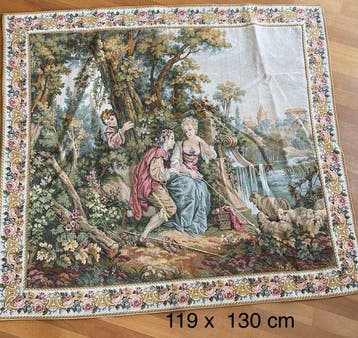 Jules Pansu - Wandtapijt - 130 cm - 113 cm - Gobelin JP, Antiek en Kunst