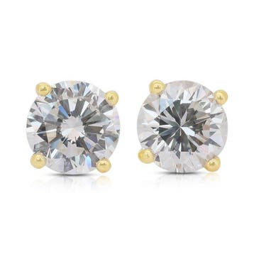 Oorbellen - 18 karaat Geel goud - 3.00ct. tw. Diamant, Nieuw