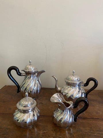 Theeservies (4) - Zilver, Antiek en Kunst, Antiek | Goud en Zilver