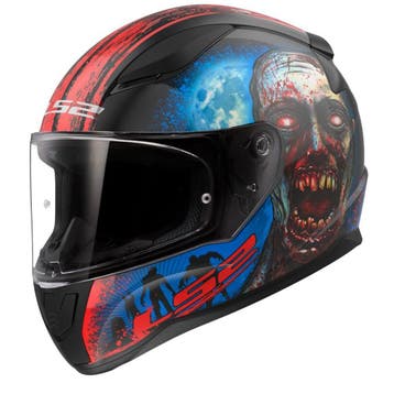 LS2 FF353 Rapid II Zombie Zwart Rood 06 Integraalhelm, Integraalhelm, Nieuw met kaartje, Overige merken, Heren