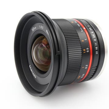 Samyang 12mm f/2 NCS CS Sony E, Audio, Tv en Foto, Fotografie | Lenzen en Objectieven, Verzenden, Gebruikt