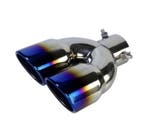 Rond 3 inch dubbel rvs sierstuk rainbow, Ophalen of Verzenden, Nieuw