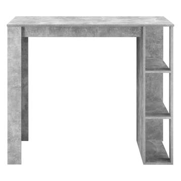 Bartafel Danderyd met 3 planken 120x60x105,5 cm betonkleurig, Verzenden, Nieuw