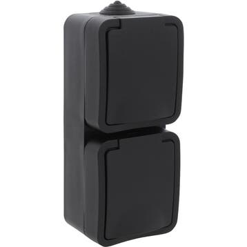 Q-LINK - Wandcontactdoos - Buitenstopcontact - Opbouw -, Kunststof, Minder dan 50 watt, Overige typen, Nieuw