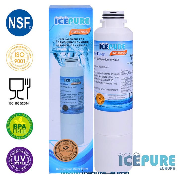 Icepure RWF0700A Waterfilter (incl. dubbele O-Ring), Witgoed en Apparatuur, Koelkasten en IJskasten, Verzenden
