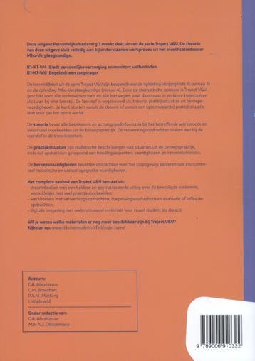 Persoonlijke basiszorg / Theorieboek / Niveau 4 / Traject, Boeken, Schoolboeken, Verzenden, Gelezen, C.A. Abrahamse