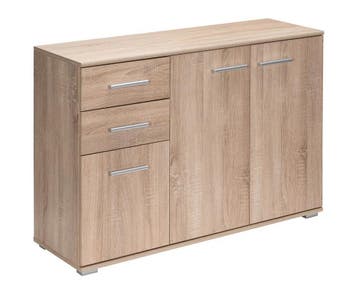 Dressoir Alba MDF-Eiken 107x75x35cm (Meubelen, Interieur), Verzenden
