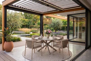 4 Seasons Outdoor Allora tuinset latte met Prado tafel met, Ophalen of Verzenden, Nieuw