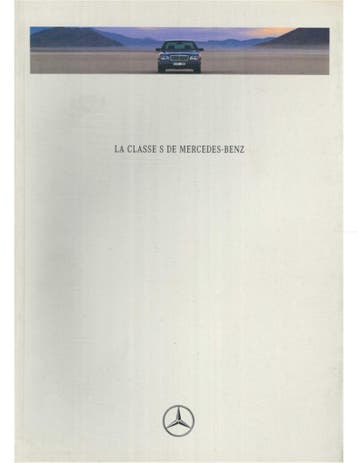 1991 MERCEDES BENZ S KLASSE BROCHURE DUITS, Boeken, Nieuw, Author