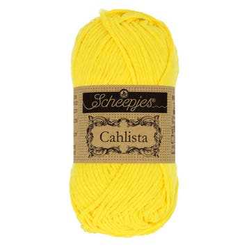 Scheepjes Cahlista 50g - 280 Lemon - Haakgaren / Breigaren, Ophalen of Verzenden, Nieuw, Breien of Haken, Wol of Garen