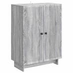 vidaXL Dressoir Grijs sonoma 66 x 34,5 x 90 cm Bewerkt hout, Verzenden, Nieuw, Overige houtsoorten, Minder dan 50 cm