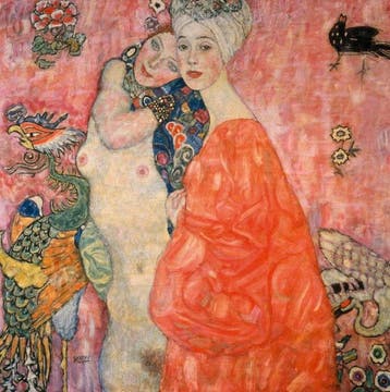 Gustav Klimt (1862-1918) - “The friends, 1916”. Gesigneerd
