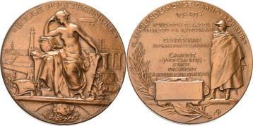 Brons medaille 1894 (1981) Akademien, Schulen, Universita..., Verzenden