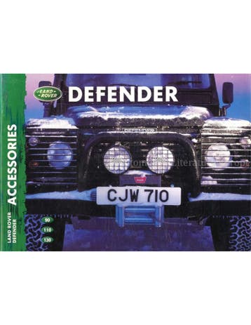 1999 LAND ROVER DEFENDER ACCESSOIRES BROCHURE ENGLISH, Nieuw, Author