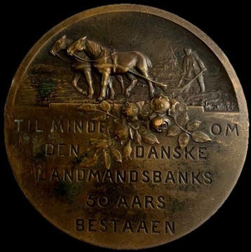 Denemarken. Medal 1921 / 50th Anniversary of the Danish, Gestempeld