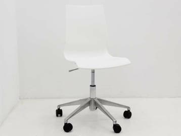 Vergaderstoel Maxdesign Ricciolina 3530 kunststof kuip wit,, Ophalen of Verzenden, Gebruikt, Overige typen