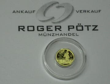 Vatikan 10 Euro 2021 goud Pp Die Taufe Mmxxi goud, Verzenden