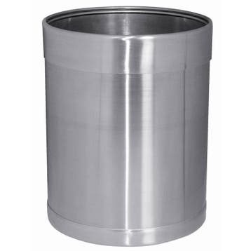 Ronde Geborsteld RVS Prullenbak | 10 liter, Verzenden, Nieuw in verpakking