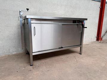 Josto RVS werktafel 120 cm, Ophalen of Verzenden, Gebruikt, RVS Meubilair