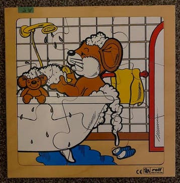 Rolf Puzzel Muis zit in bad (9 stukjes), Boeken, Verzenden, Nieuw