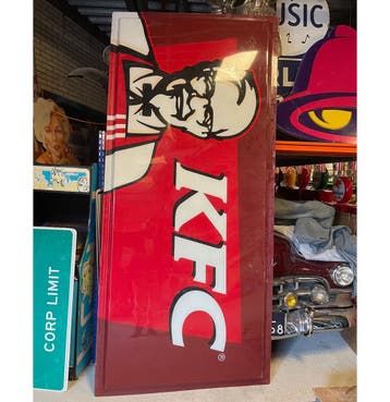 KFC Groot Plastic Bord - Origineel - 300 x 138cm, Ophalen, Gebruikt