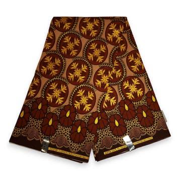 Afrikaanse stof - Exclusief versierd met glittereffecten 100, Hobby en Vrije tijd, Stoffen en Lappen, Ophalen of Verzenden, Nieuw