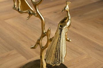 Ronde bijzettafel WILDLIFE PEACOCK 60cm goud Metalen Peacock, Huis en Inrichting, Tafels | Sidetables, Ophalen of Verzenden, Nieuw