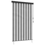 vidaXL Rolgordijn Antraciet en Wit 180 x 250 cm Stof en, Verzenden, Nieuw