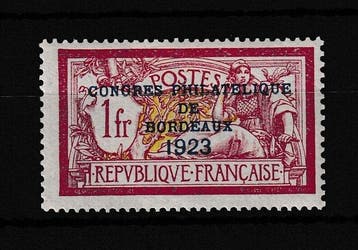 Frankrijk 1923 - Ondertekend Brun, Filateliecongres van, Gestempeld