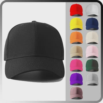 Uniseks Katoenen Baseball Cap met Verstelbare Metalen Gesp -, Verzenden, Nieuw