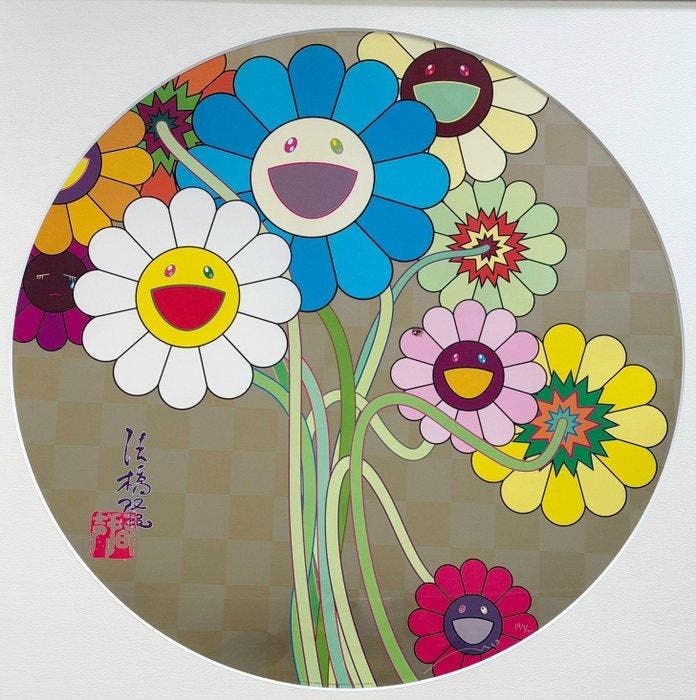 Takashi Murakami (1962) - Flowers for Algernon, Antiek en Kunst, Kunst | Designobjecten