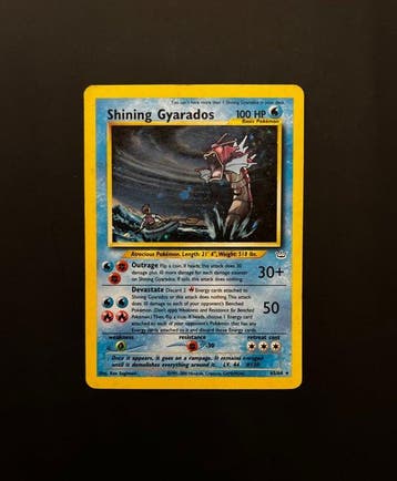 Pokémon - 1 Card - Gyarados 65/64 Foil, Secret rare - WOTC -, Hobby en Vrije tijd, Nieuw