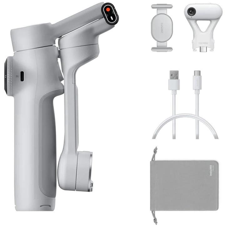 Insta360 Flow 2 AI Tracker Bundle / Stone Grey, Audio, Tv en Foto, Fotografie | Statieven en Balhoofden, Overige typen, Nieuw