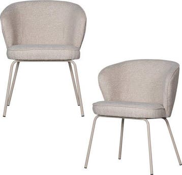 WOOOD Admit Eetkamerstoelen Pebble Set van 2 — Zeer goed, Nieuw