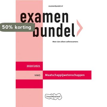 Examenbundel vwo Maatschappijwetenschappen 2020/2021, Boeken, Verzenden, Gelezen